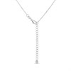 Silver Multi-Coloured CZ Necklace - F33110 Alternative Image