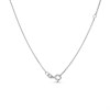 Silver Amber Figure Of Eight Necklace - F33119 Alternative Image