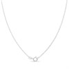 Silver Crystal Drop Necklace - F3398 Alternative Image