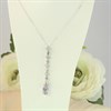 Silver Crystal Drop Necklace - F3398 Alternative Image