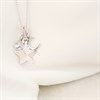 Silver CZ Star Moon Triple Necklace - F34116 Alternative Image