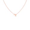 Rose Gold Plated Silver Cubic Zirconia Necklace - F35134 Alternative Image