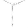 Silver And Rose Gold Plated Cubic Zirconia Wrap Teardrop Necklace - F35136 Alternative Image