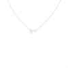 Silver Rainbow Cubic Zirconia Heart Necklace - F35147 Alternative Image