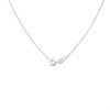Silver Cultured Freshwater Pearl And Cubic Zirconia Necklace - F35152 Alternative Image