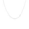 Silver Five Flower Cubic Zirconia Necklet - F35161 Alternative Image