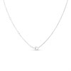 Silver Marquise CZ Cluster Necklet - F35166 Alternative Image