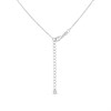 Silver CZ Heart Trio Necklace - F35169 Alternative Image
