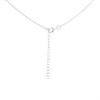 Silver Large Twisted Bar Statement Necklace - F3569 Alternative Image