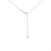 Silver Cubic Zirconia Teardrop Necklace - F3580 Alternative Image