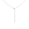 Silver Baguette CZ Cross Pendant - F3629 Alternative Image