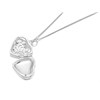 Silver Rose Locket - F4305 Alternative Image