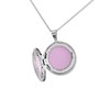 Silver Round Tree Of Life Locket - F4324 Alternative Image