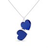 Silver Engraved CZ Heart Locket - F4332 Alternative Image