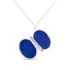 Silver Oval Design Locket - F4334 Alternative Image