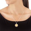 Gold Plated Silver St. Christopher Necklace - F4514 Alternative Image