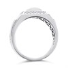 Silver Cubic Zirconia Signet Ring - F5117 Alternative Image