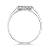 Silver Twisted Edge Signet Ring - F5119 Alternative Image