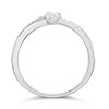Silver Baguette Knot CZ Ring - F60101 Alternative Image