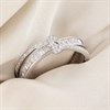 Silver Baguette Knot CZ Ring - F60101 Alternative Image