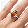 Silver Amber Ring - F60116 Alternative Image
