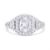 Silver Radiant CZ Halo Ring - F60121 Alternative Image