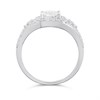 Silver Radiant CZ Halo Ring - F60121 Alternative Image