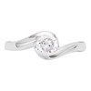 Silver Cubic Zirconia Wrap Ring - F6017 Alternative Image