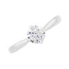 Silver Cubic Zirconia Solitaire Ring - F6027 Alternative Image