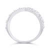Silver Cubic Zirconia Kiss Ring - F6061 Alternative Image