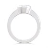 Silver Oval Cubic Zirconia Ring - F6069 Alternative Image