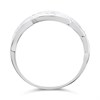 Silver Cubic Zirconia Lattice Band Ring - F6080 Alternative Image