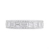 Silver Cubic Zirconia Full Eternity Ring - F6086 Alternative Image
