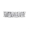 Silver Cubic Zirconia Pear Band Ring - F6088 Alternative Image