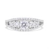 Silver Cubic Zirconia Band Ring - F6089 Alternative Image