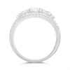 Silver Cubic Zirconia Band Ring - F6089 Alternative Image