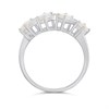 Silver Four Stone Opal And Diamond Ring - F6119 Alternative Image