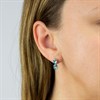 Fiorelli Silver Blue Crystal Infinity Stud Earrings - 15mm - F66153 Alternative Image