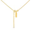 Fiorelli Silver P5200P Gold Plated Fuchsia Nano Crystal Necklace - F66198 Alternative Image