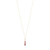 Fiorelli Silver P5280P 9ct Gold Plated Pink Crystal Necklace - F66219 Alternative Image