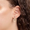 Fiorelli Gold Plated Silver Open Circle Drop Earrings - F66231 Alternative Image