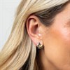 Fiorelli E6457 Silver Gold Plated Folded Heart Earrings - F66234 Alternative Image