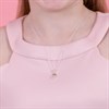 Disney Sterling Silver 18ct Gold Plated CZ Heart Crown Necklace - F67123 Alternative Image