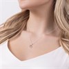 Disney Sterling Silver 18ct Gold Plated CZ Heart Crown Necklace - F67123 Alternative Image