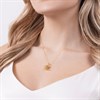 Disney Sterling Silver Lilo And Stitch Gold Plated Necklace - F67127 Alternative Image
