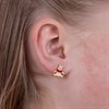 Disney Sterling Silver Winnie The Pooh Gold Plated Earrings - F67134 Alternative Image