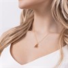 Disney Sterling Silver Winnie The Pooh Gold Plated Necklace - F67135 Alternative Image