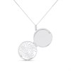 Elements Silver Gold Plated Palm Cage Locket P5056 - F68106 Alternative Image