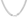 Silver Three Stranded Beaded Necklace - F8815 Alternative Image