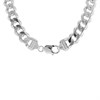Silver 10mm Wide Curb Chain - 20in - F9123 Alternative Image